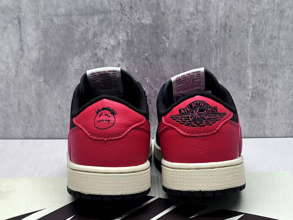 Travis Scott x Air Jordan 1 Low OG SP Black Red Reverse Swoosh