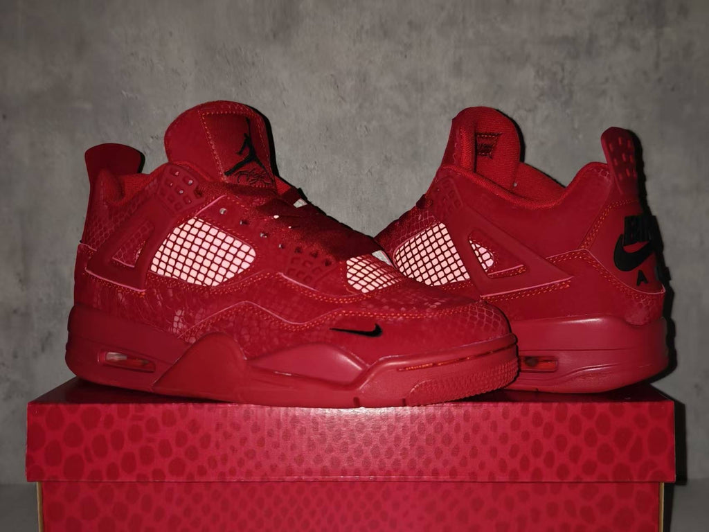 Nigel Sylvester x Air Jordan 4 Red Mamba Red Black