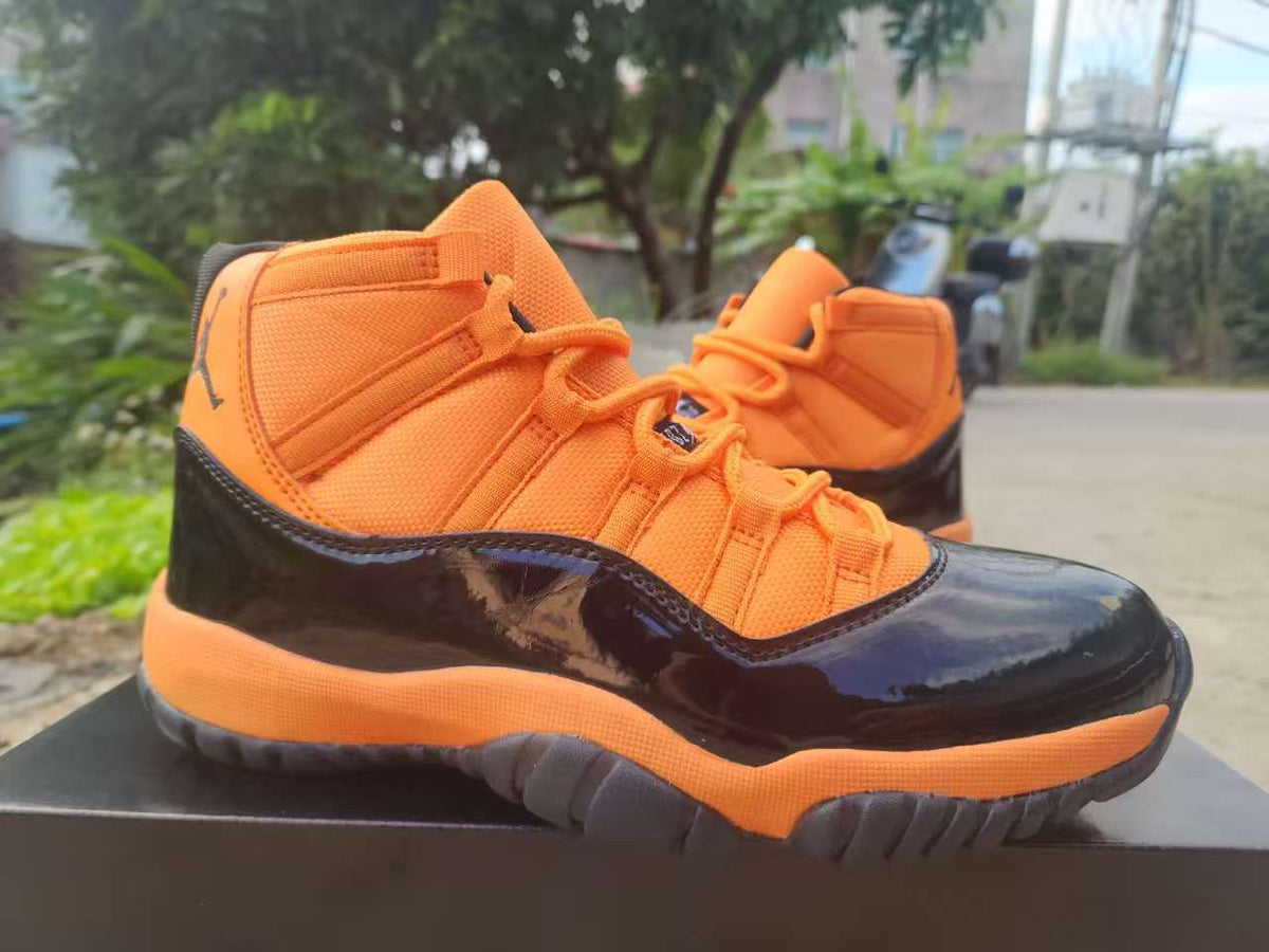 Air Jordan 11 Retro Orange‑Red‑Black