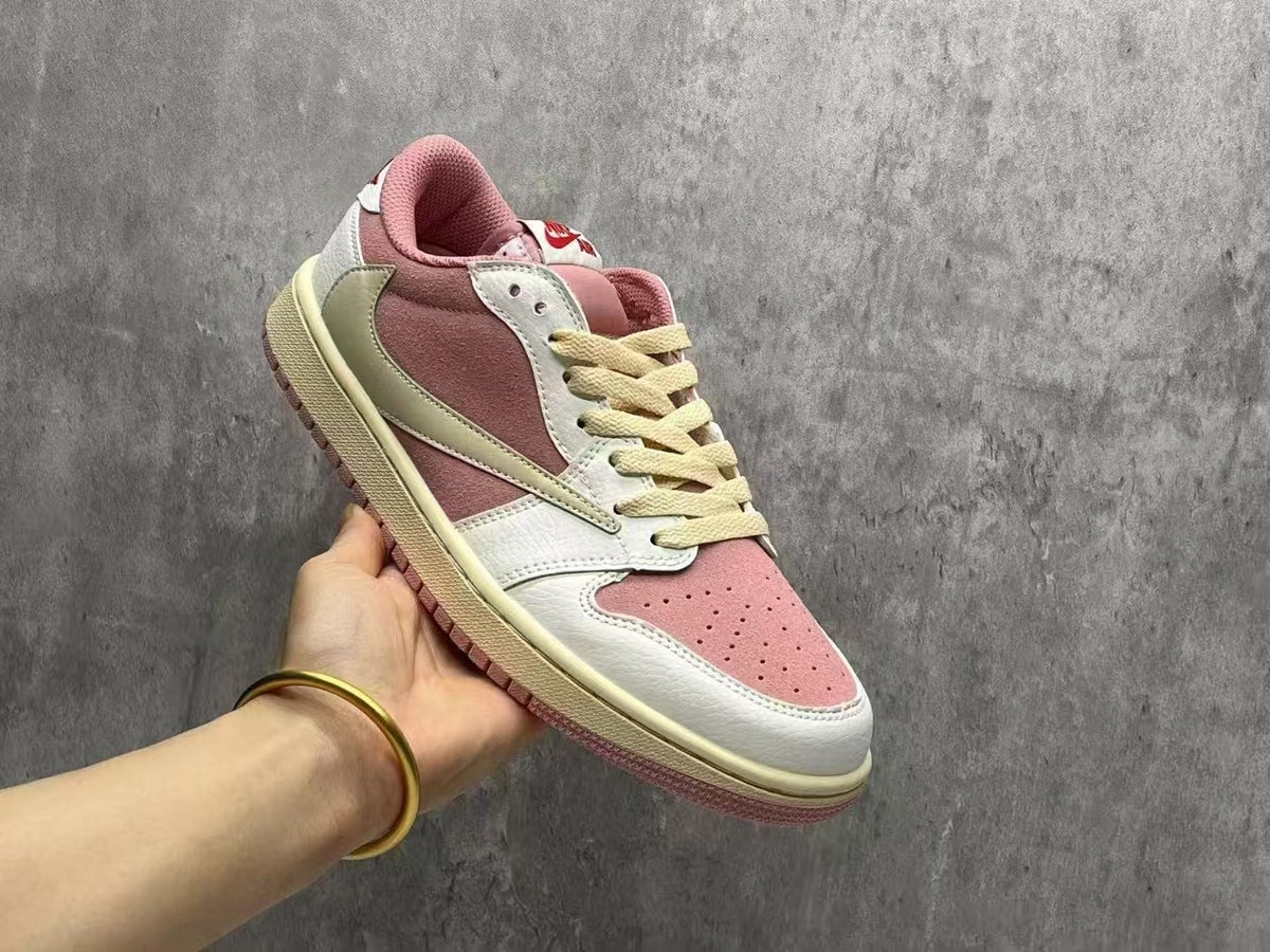 Travis Scott x Air Jordan 1 Low OG SP Macho Pink Reverse Swoosh