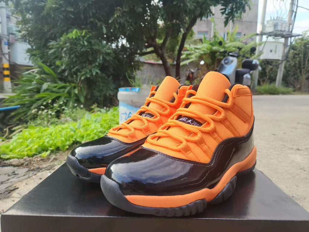 Air Jordan 11 Retro Orange‑Red‑Black