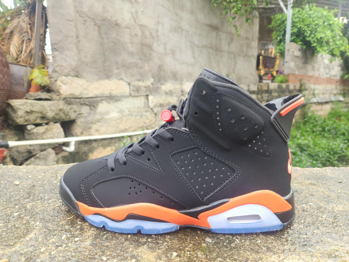 Air Jordan 6 Retro Black‑Orange Shattered Backboard