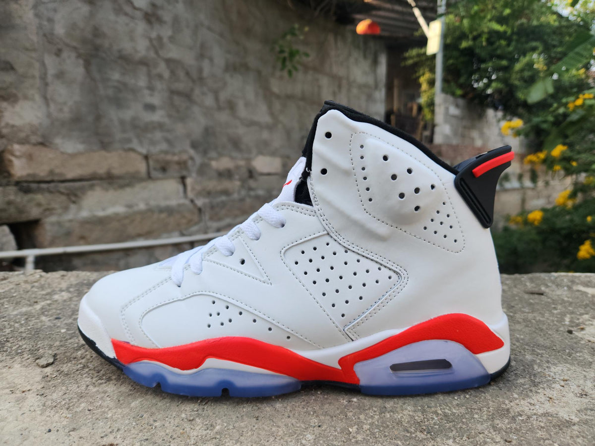 Air Jordan 6 Retro MENS White Infrared Black