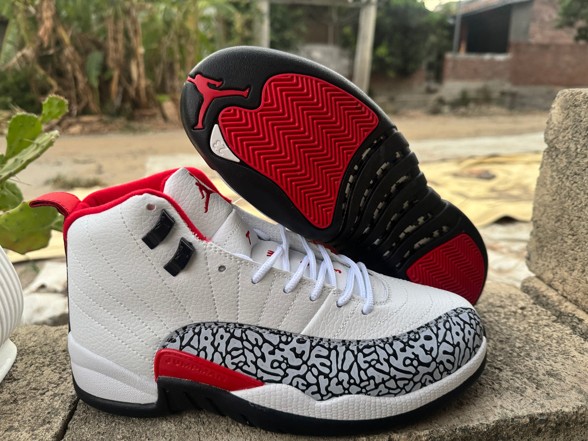 Air Jordan 12 Retro Floral White Black Multi‑Color