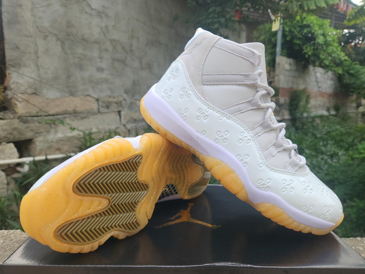 Air Jordan 11 Retro High‑Frequency White‑Light Yellow