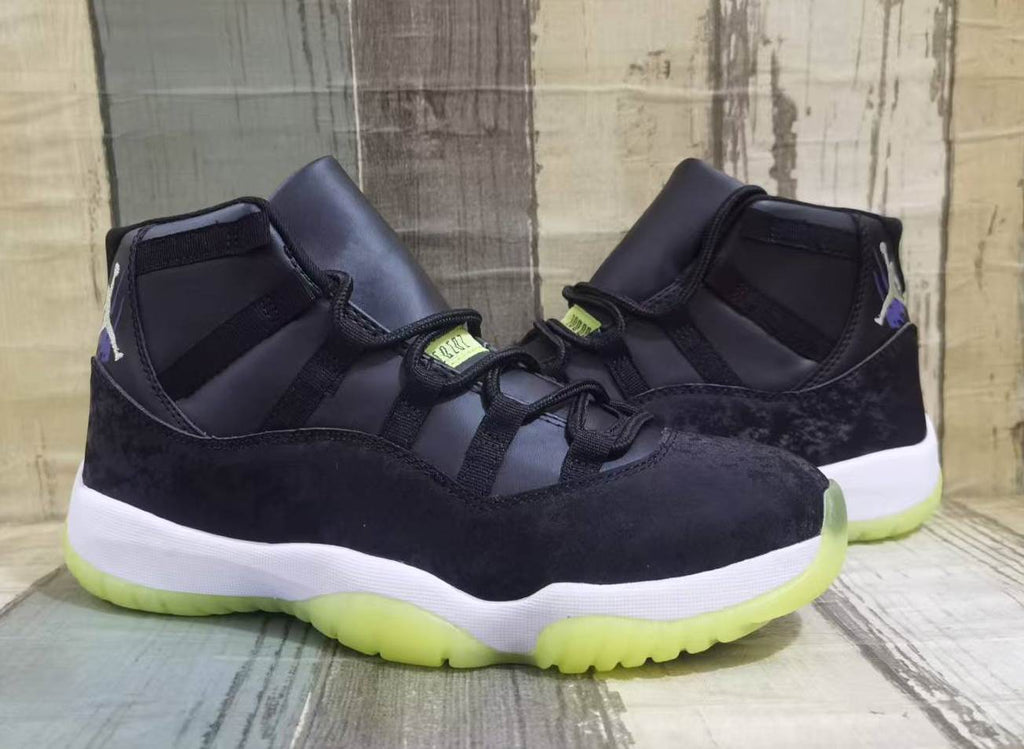 Air Jordan 11 Retro MENS WMNS Halloween Black Barely Volt Glow‑In‑The‑Dark
