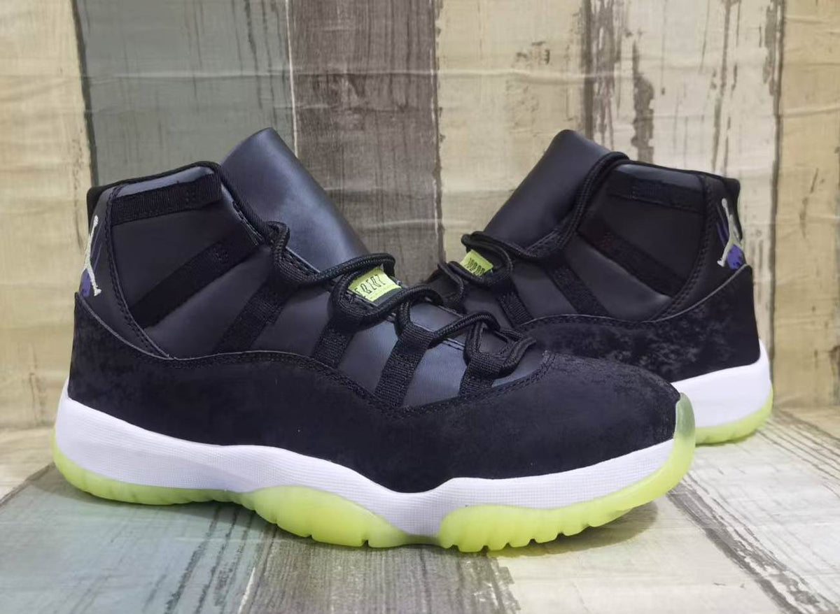 Air Jordan 11 Retro MENS WMNS Halloween Black Barely Volt Glow‑In‑The‑Dark