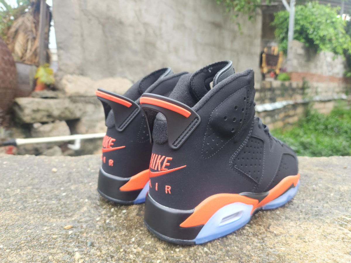 Air Jordan 6 Retro Black‑Orange Shattered Backboard