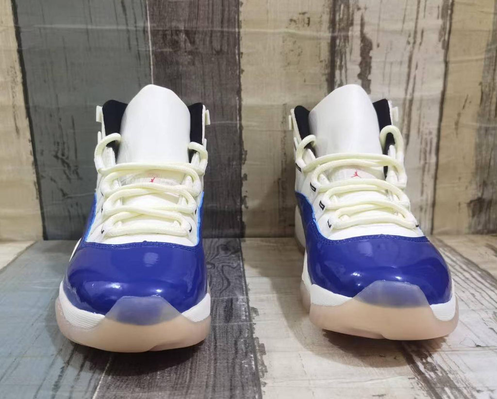 Air Jordan 11 Retro White‑Blue‑Red Men & Women Shoes