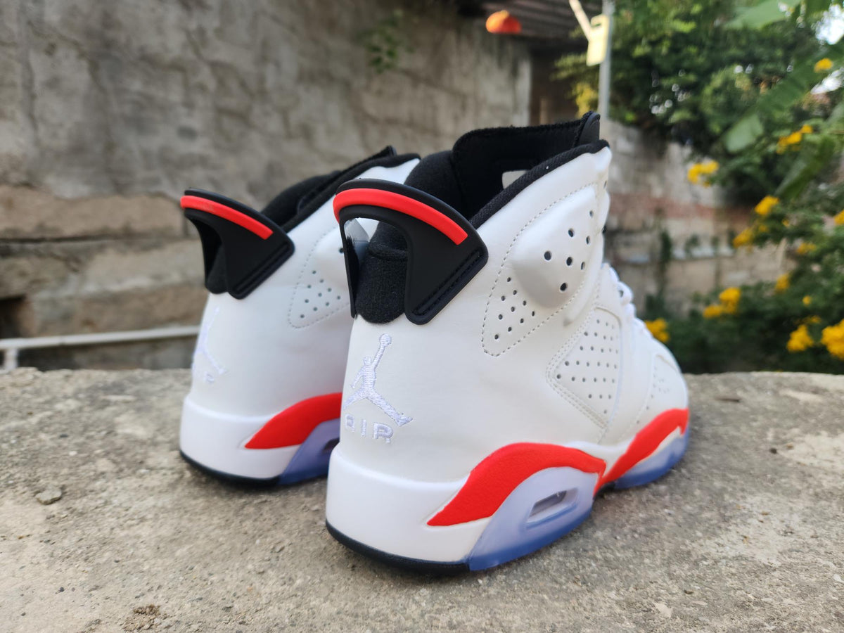 Air Jordan 6 Retro MENS White Infrared Black