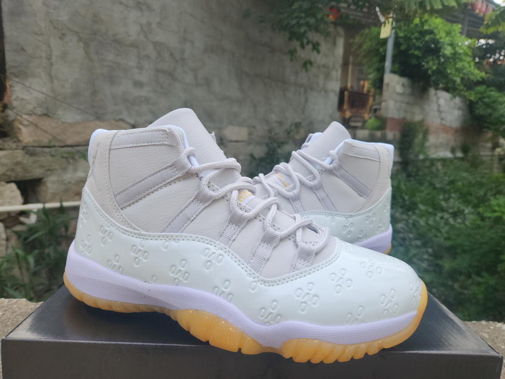 Air Jordan 11 Retro High‑Frequency White‑Light Yellow