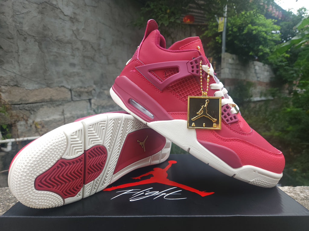 Air Jordan 4 Retro Red‑Purple‑Gold