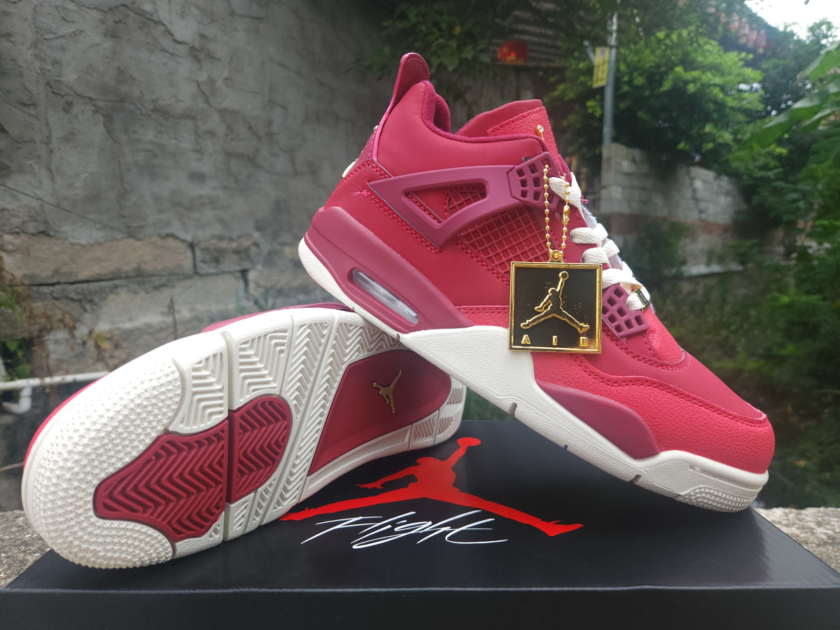 Air Jordan 4 Retro Red‑Purple‑Gold