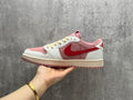 Travis Scott x Air Jordan 1 Retro Low OG SP Shy Pink Muslin Sail University Red