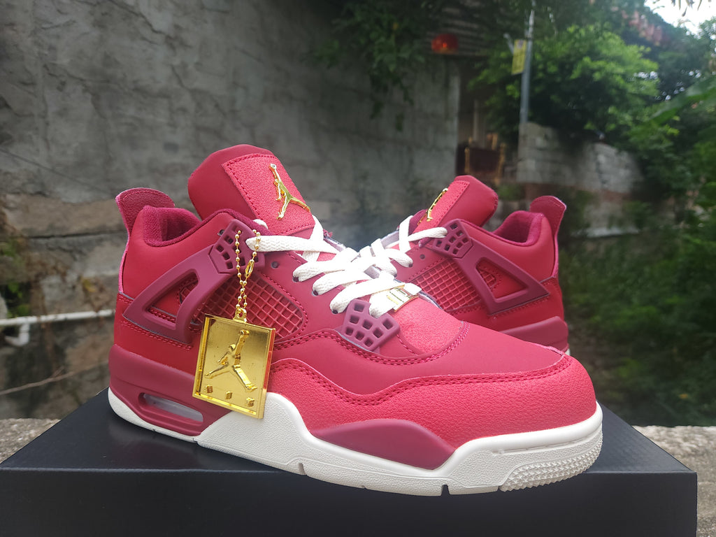 Air Jordan 4 Retro Red‑Purple‑Gold