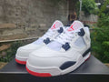 Air Jordan 4 Retro White‑Red