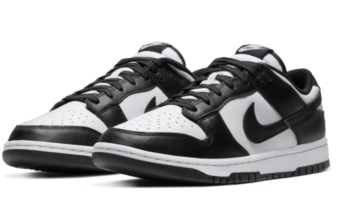 Nike Dunk Low Panda Black White Sneakers - DD1391-100