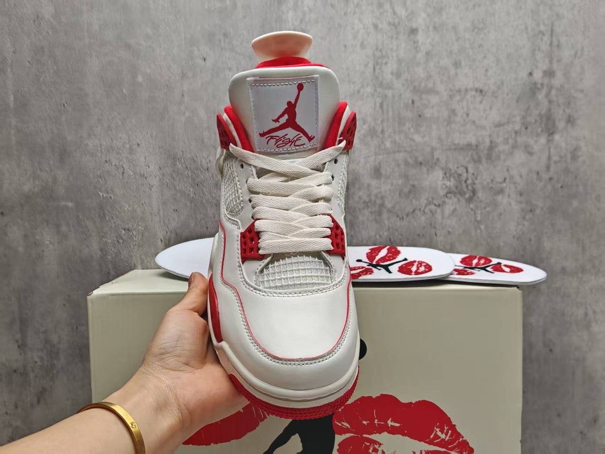 Air Jordan 4 Retro Valentine's Day Sierra Red Sierra Red White
