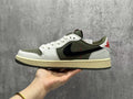 Travis Scott x Air Jordan 1 Low OG SP Beige‑Olive Reverse Swoosh