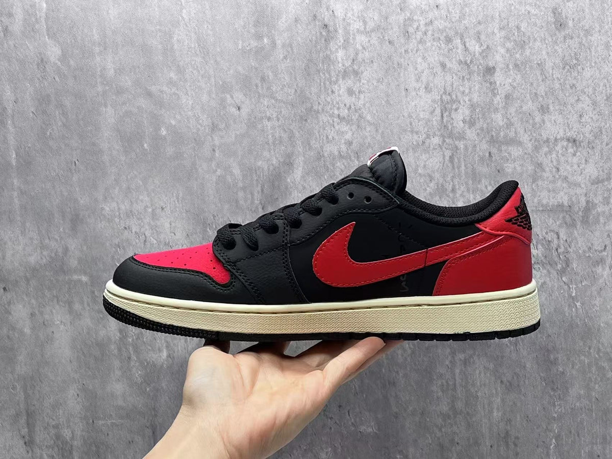 Travis Scott x Air Jordan 1 Low OG SP Black Red Reverse Swoosh