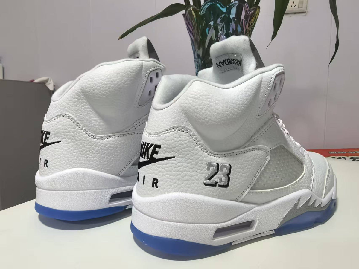 Air Jordan 5 Retro White Metallic Silver