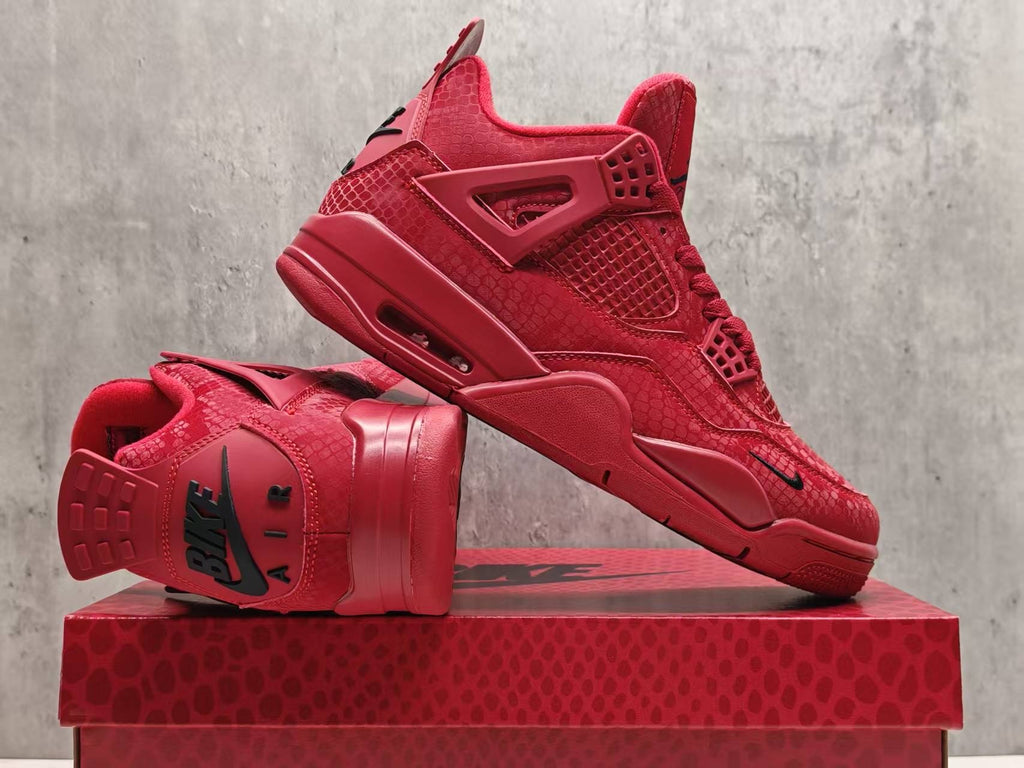 Nigel Sylvester x Air Jordan 4 Red Mamba Red Black