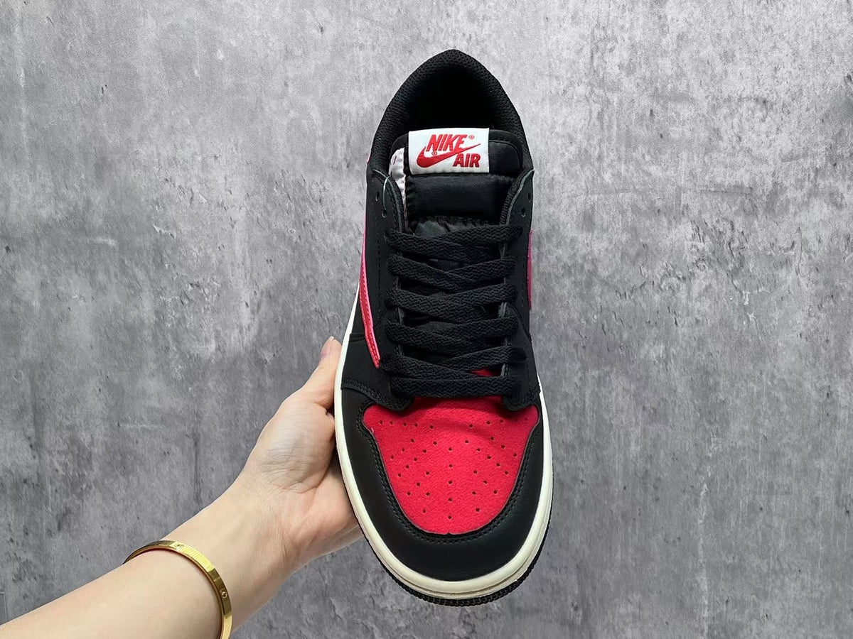 Travis Scott x Air Jordan 1 Low OG SP Black Red Reverse Swoosh