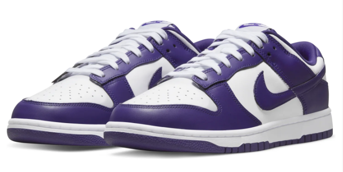 Nike Dunk Low Championship Purple Sneakers - DD1391-104
