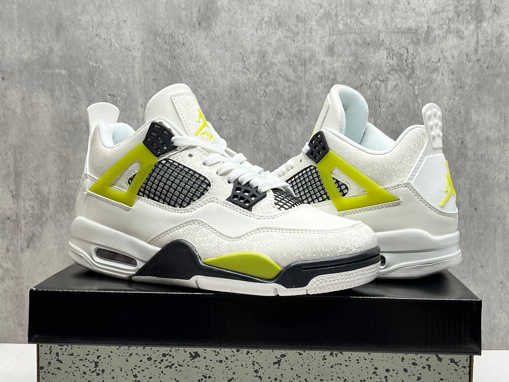 Air Jordan 4 Retro Off‑White‑Blue