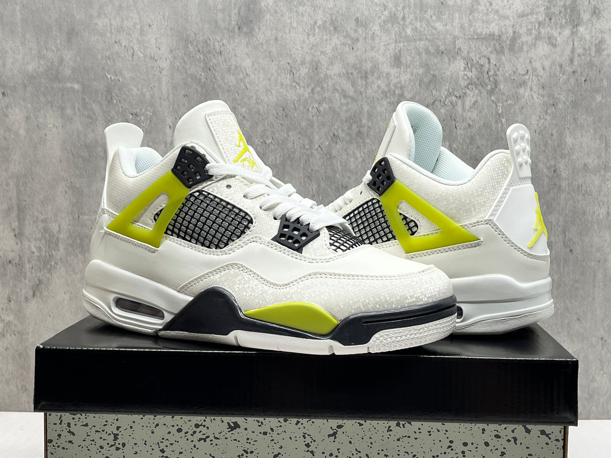 Air Jordan 4 Retro Off‑White‑Blue