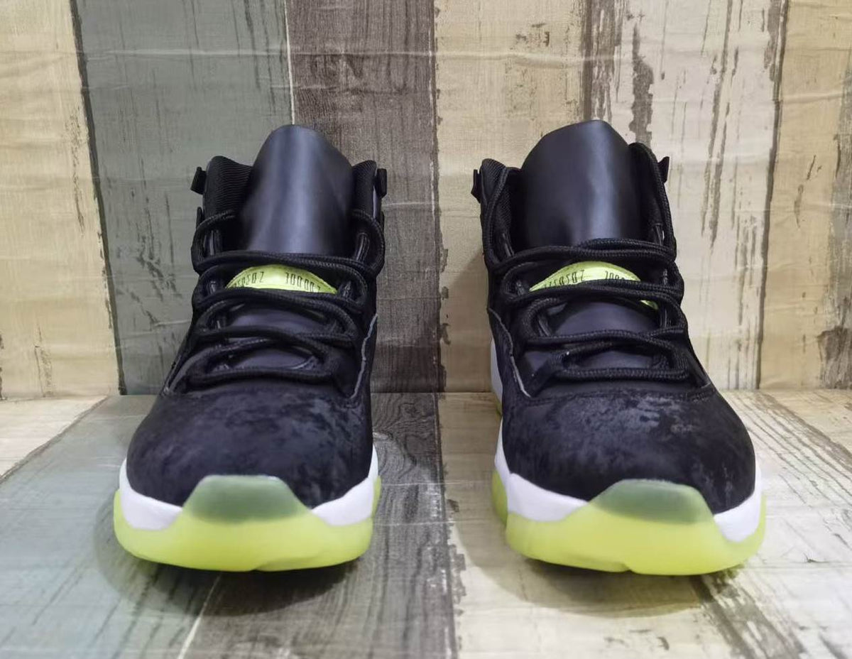 Air Jordan 11 Retro MENS WMNS Halloween Black Barely Volt Glow‑In‑The‑Dark