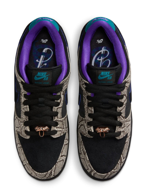 Nike SB Dunk Low Dashawn Jordan “Snake Skin” Black/Fierce Purple