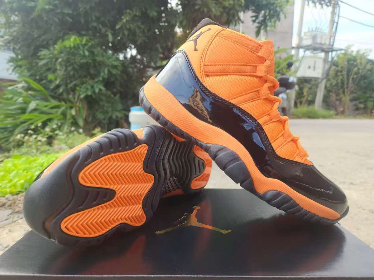 Air Jordan 11 Retro Orange‑Red‑Black