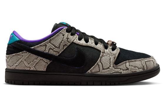 Nike SB Dunk Low Dashawn Jordan “Snake Skin” Black/Fierce Purple